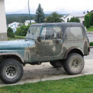 My muddy Jeep